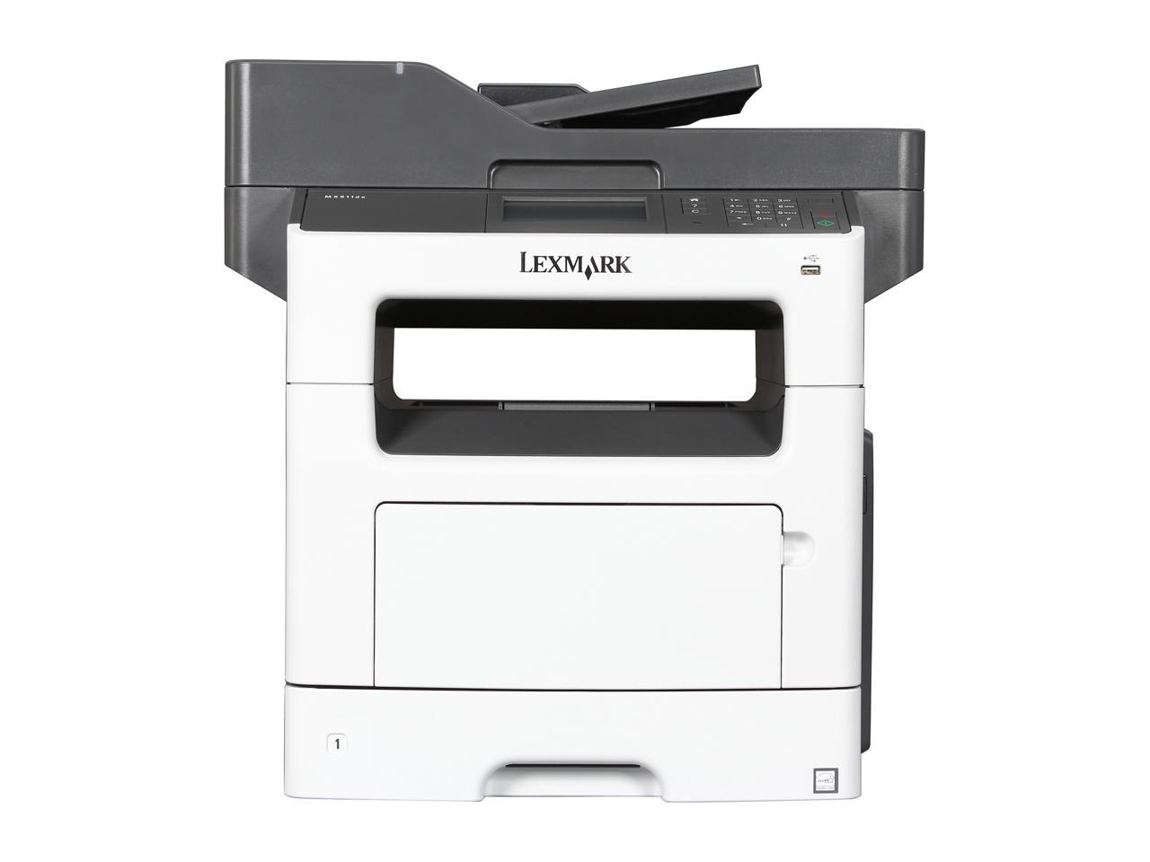 Где серийный номер мфу lexmark mx511de