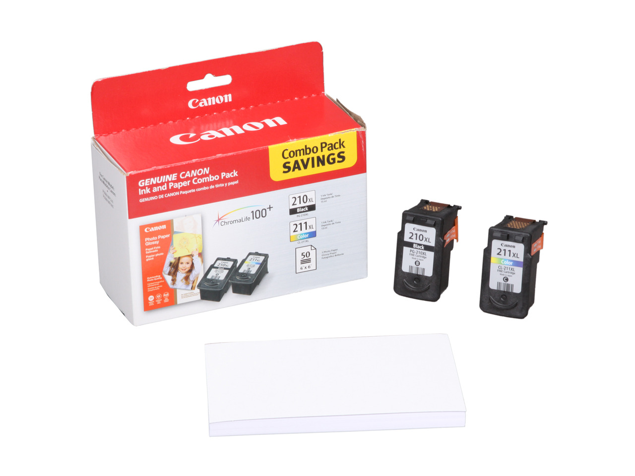 2-Pack PG-210XL & CL-211XL Remanufactured Ink Cartridges For Canon Pixma MP230, MP280, MP490, MX340 (Black & Color)