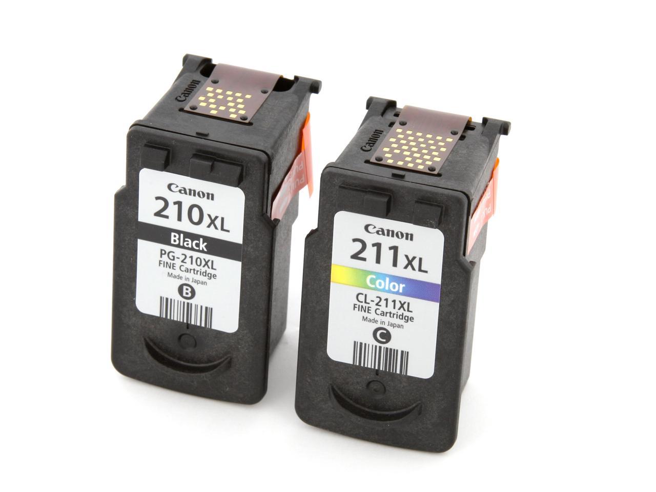 Canon Pg 210 Xlcl 211 Xl High Yield Ink Cartridge Combo Pack Blackcolor Neweggca 7313