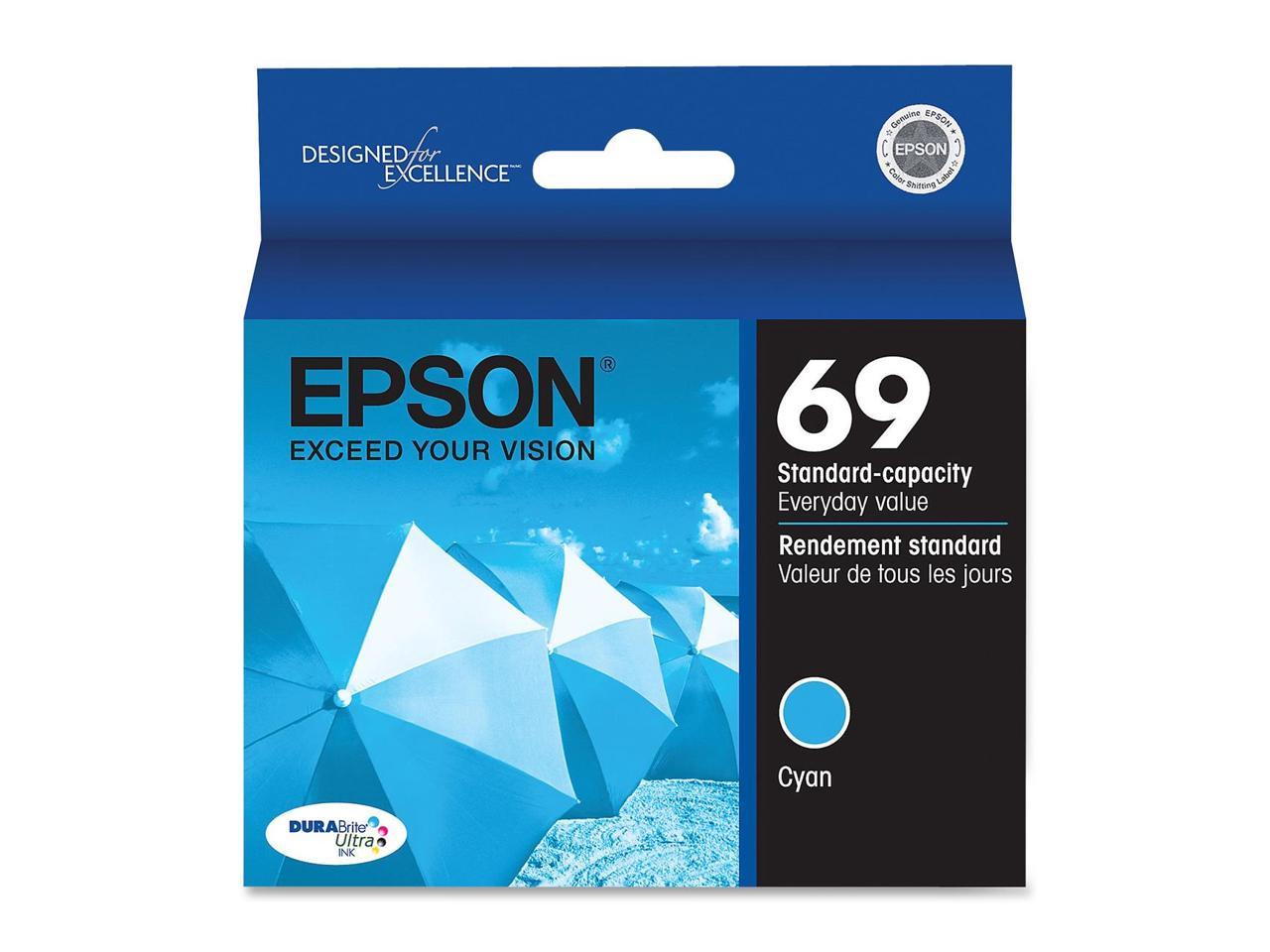 EPSON 69 (T069220) Ink Cartridge Cyan - Newegg.com