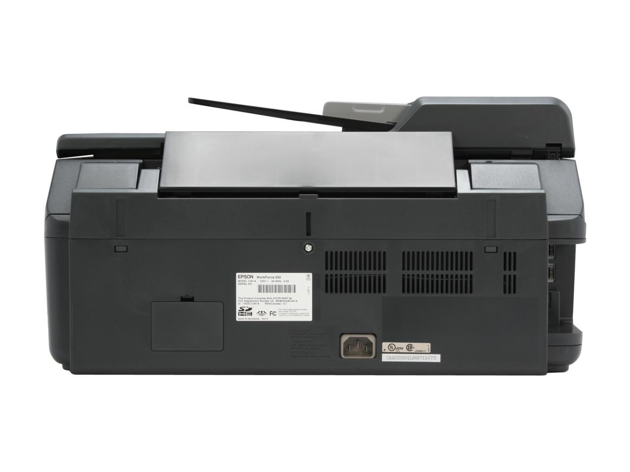 Epson Workforce 500 Usb Inkjet Mfc All In One Color Printer 2604