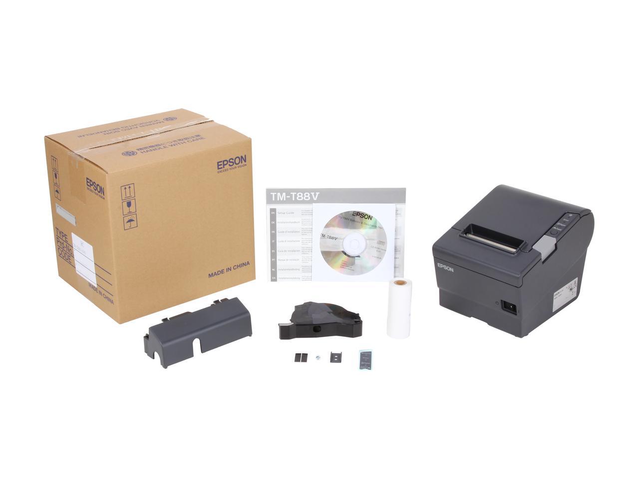 Epson TMT88V 3" Singlestation Thermal Receipt Printer, USB, Powered