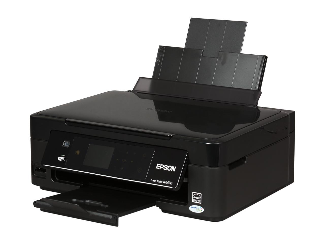 Epson Stylus Nx430 C11cb22201 Wireless Micropiezo Inkjet Small In One Color Printer Newegg Com