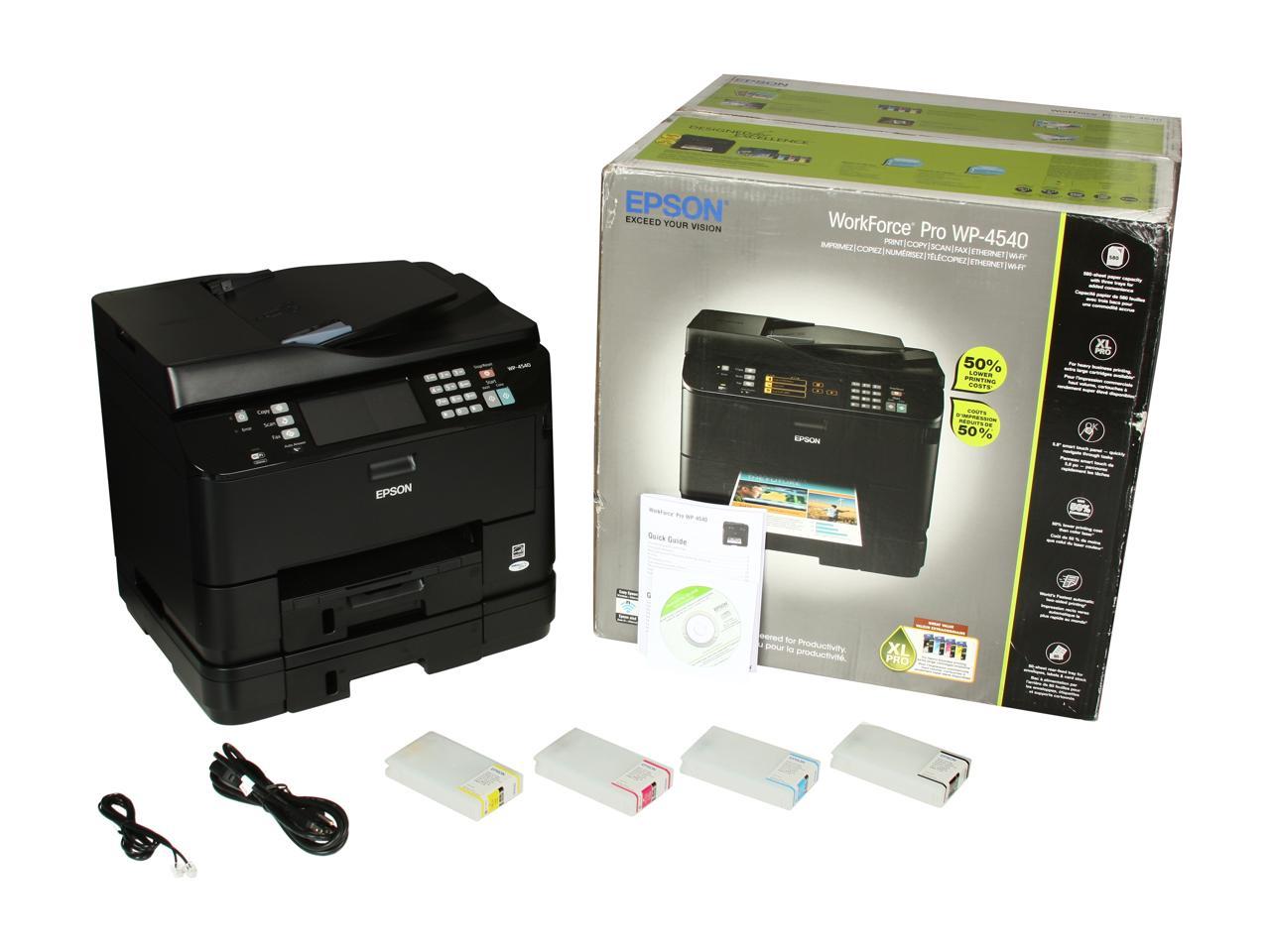 Epson Workforce Pro Wp 4540 Ethernet Rj 45 Usb Wi Fi Micropiezo Inkjet Mfc All In One 5394