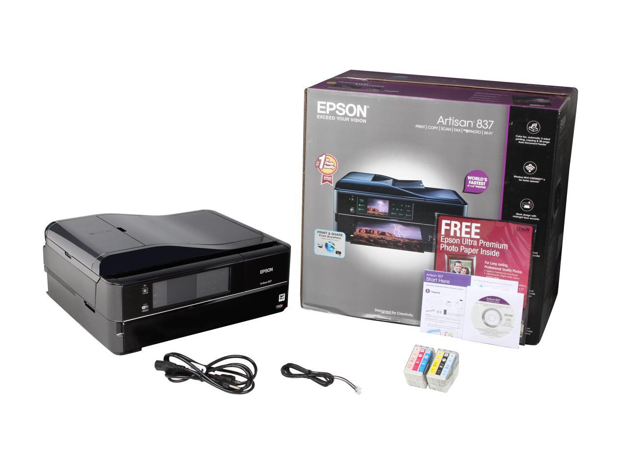 EPSON Artisan 837 (RJ45) / USB / WiFi InkJet MFC / AllIn