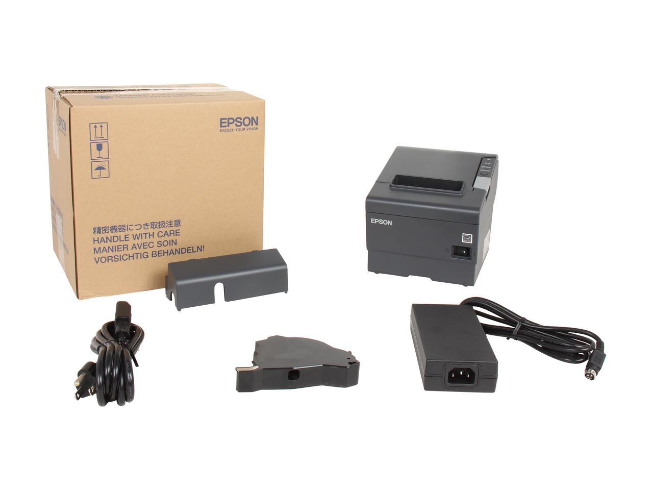 Epson C31CA85330 TMT88V POS Thermal Receipt Printer Gray,