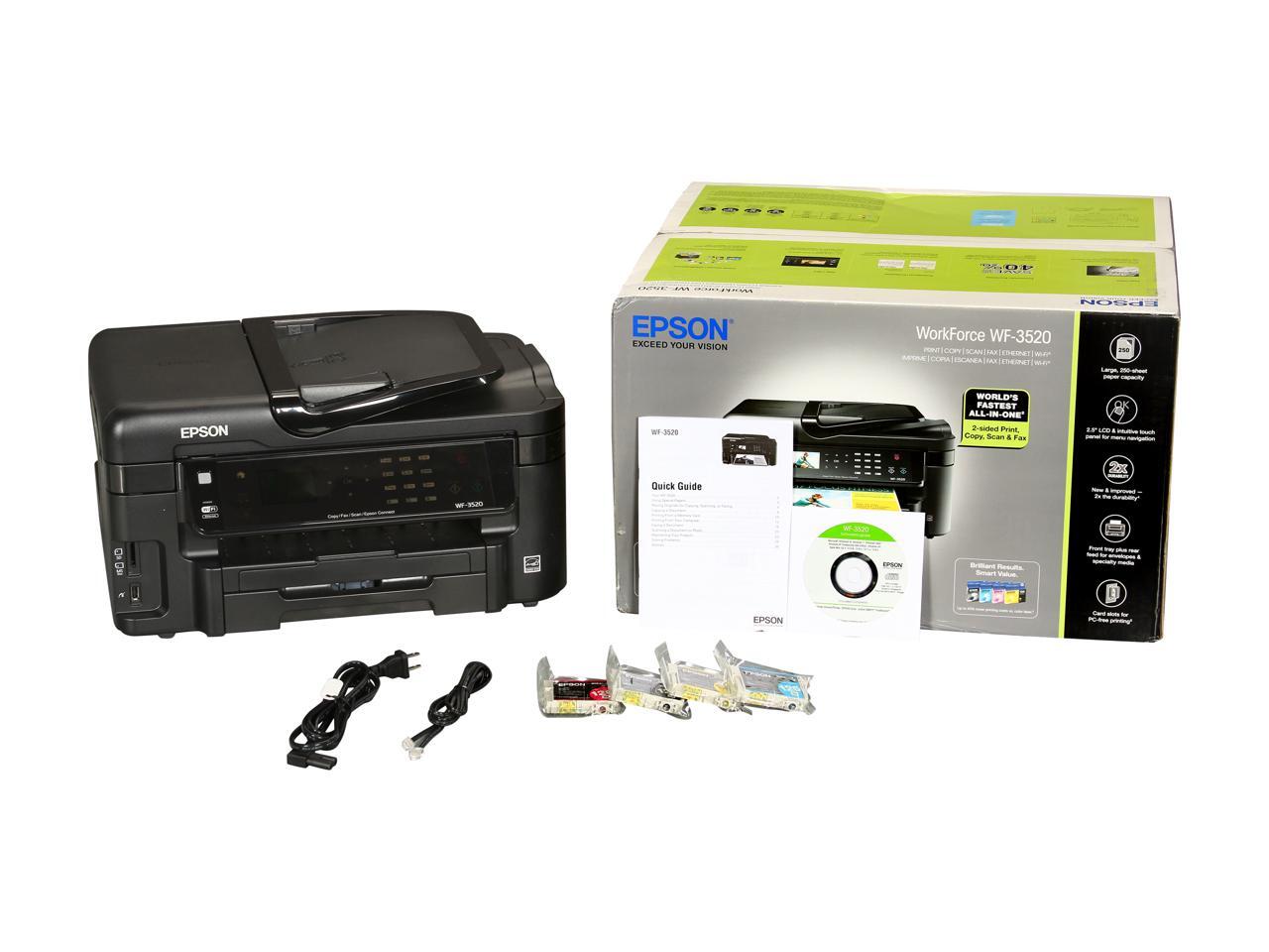 EPSON WorkForce WF3520 (RJ45) / USB / WiFi InkJet MFC / All
