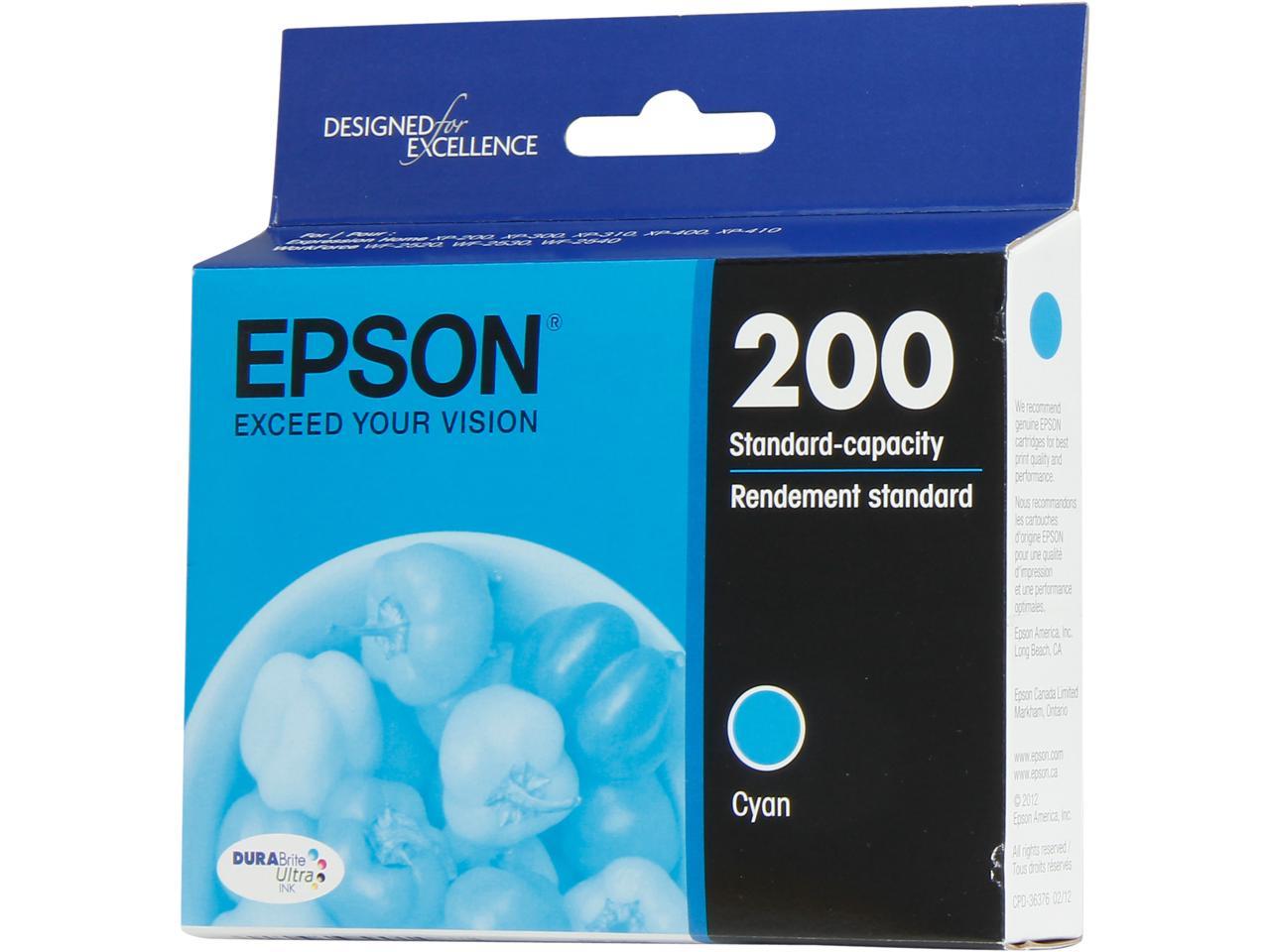 Epson 200 T200220 Ink Cartridge Cyan Neweggca 0286