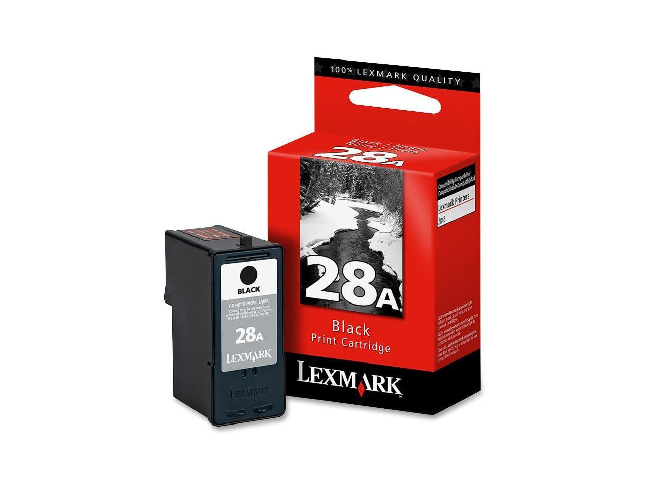 LEXMARK 18C1528 #28A Black Print Cartridge Black - Newegg.com