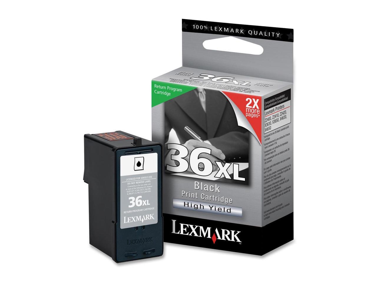 Lexmark 36XL High Yield Return Program Ink Cartridge Black