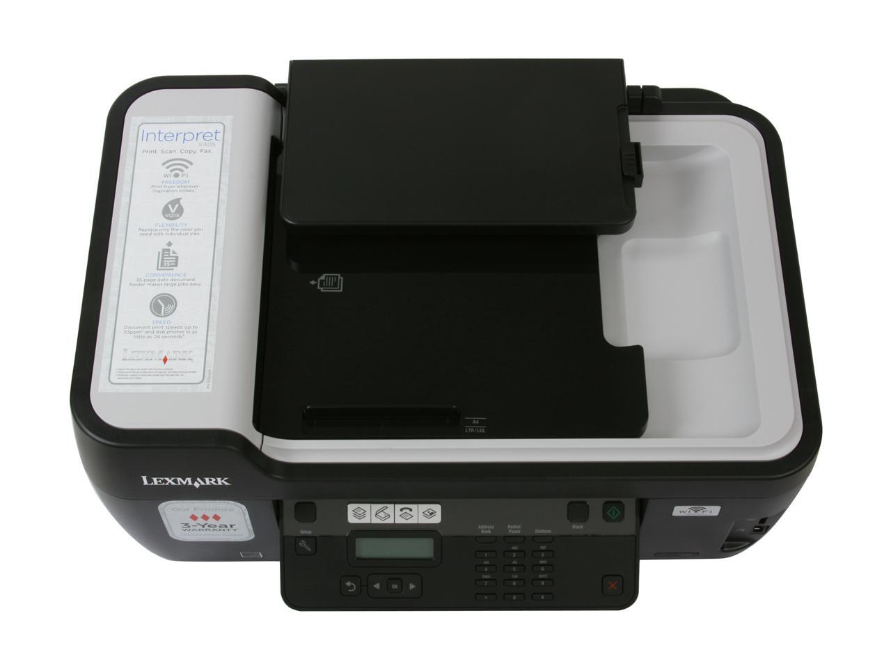 Open Box LEXMARK Interpret S405 USB / WiFi Thermal Inkjet MFC / All