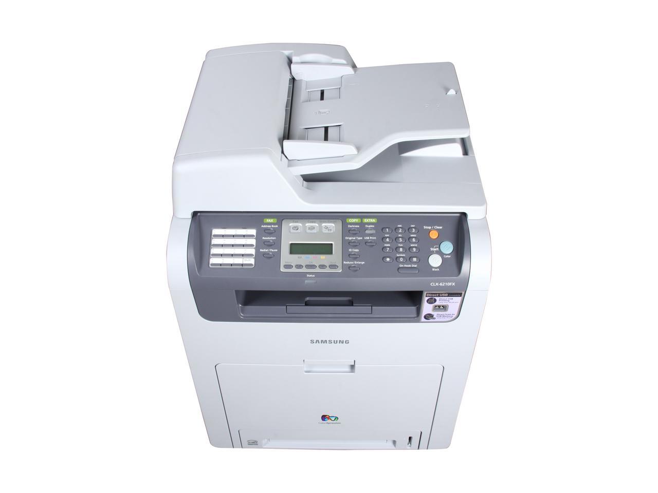 Samsung CLX Series CLX-6210FX MFC / All-In-One Color Laser Printer ...