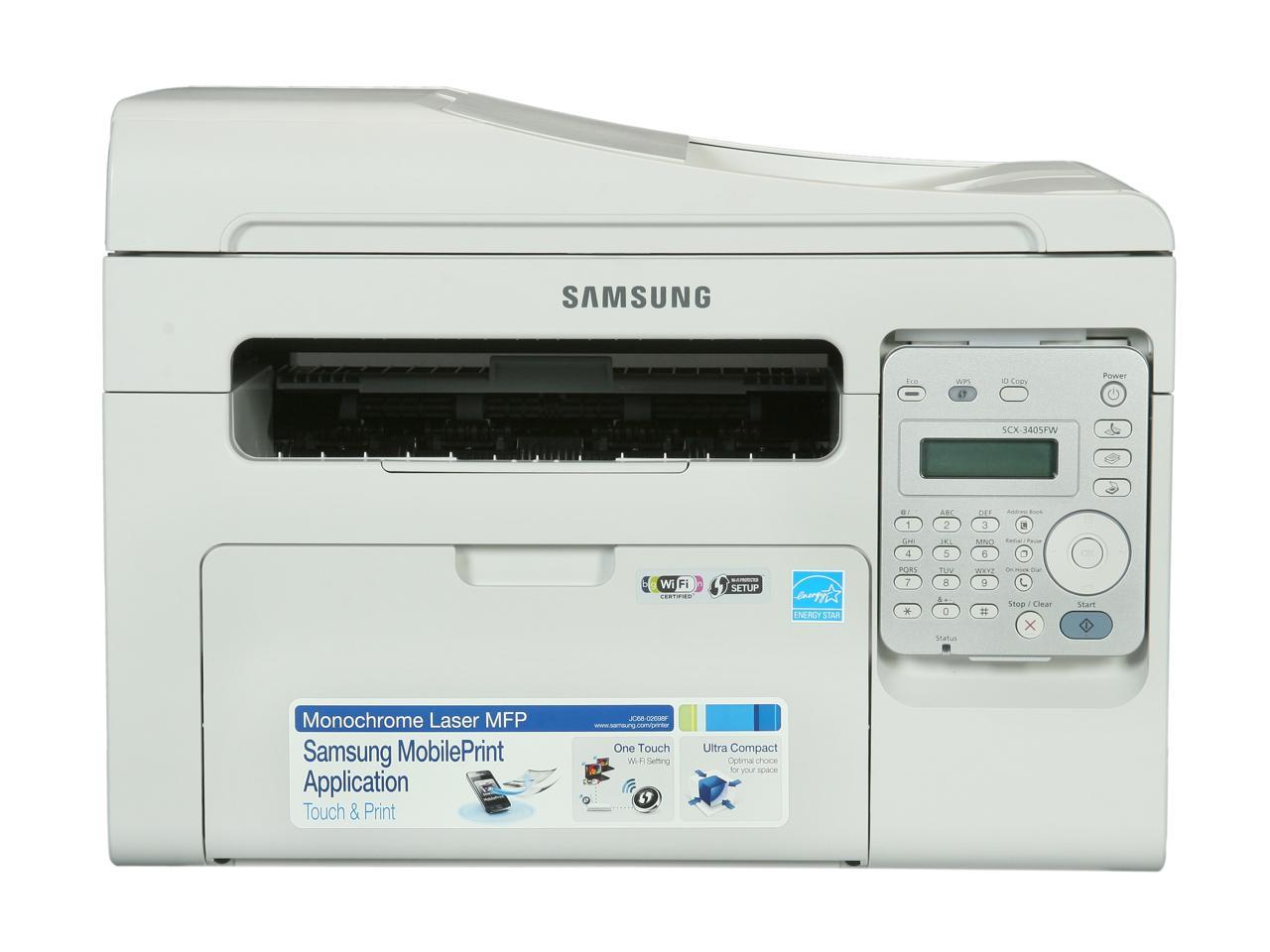 Samsung SCX Series SCX-3405FW MFC / All-In-One Monochrome Ethernet (RJ ...