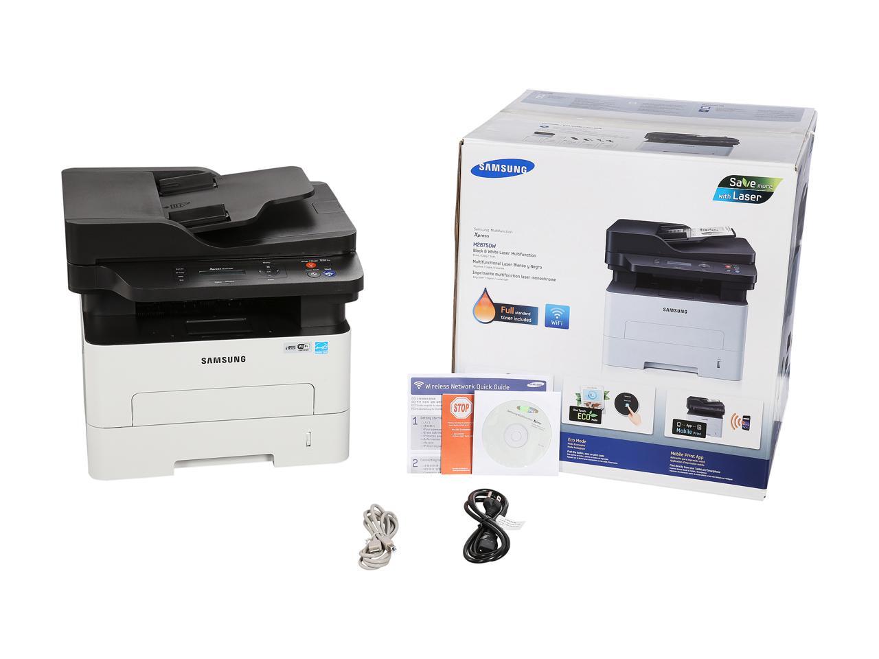 Open Box: Samsung Xpress M2875DW MFC / All-In-One Monochrome Wireless 802.11b/g/n Laser 