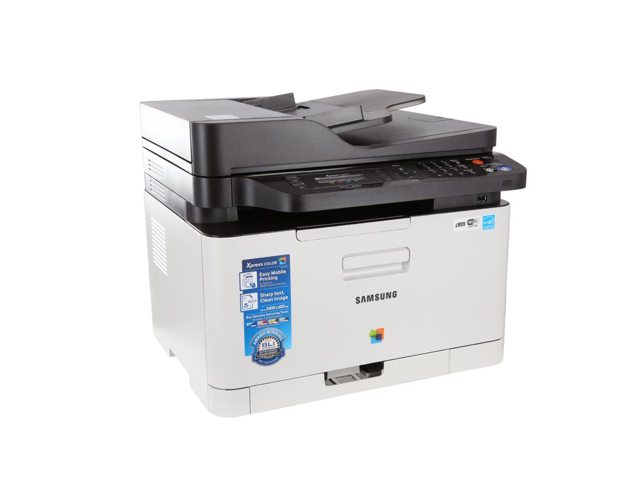 Used Like New Samsung Xpress Sl C480fw Wireless Multifunction Color Laser Printer Newegg Com