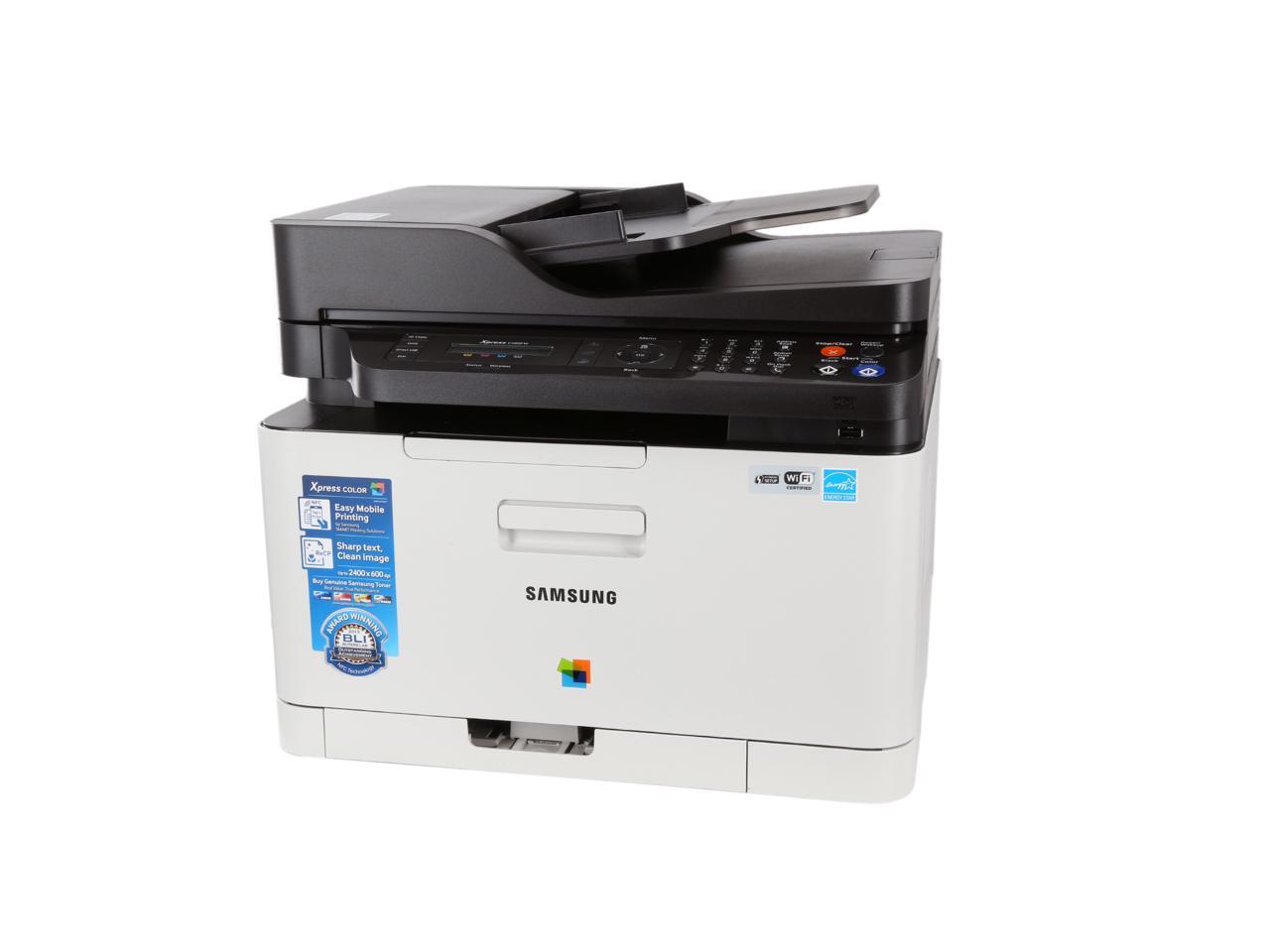 Used Like New Samsung Xpress Sl C480fw Wireless Multifunction Color Laser Printer Newegg Com