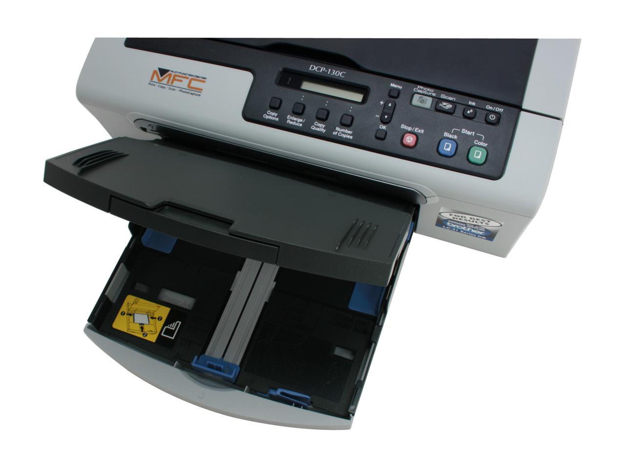 Brother Dcp Series Dcp 130c Usb Inkjet Mfc All In One Color Printer Neweggca 9107