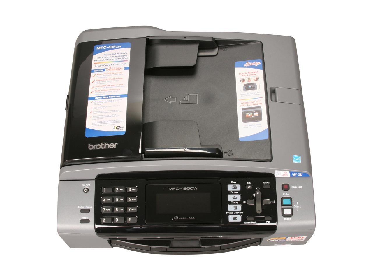 Brother MFC series MFC495CW (RJ45) / USB / WiFi InkJet MFC