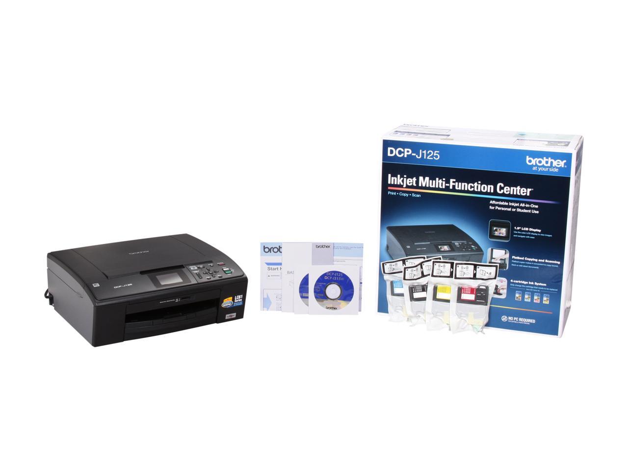 Brother DCP series DCP-J125 USB InkJet MFC / All-In-One Color ...