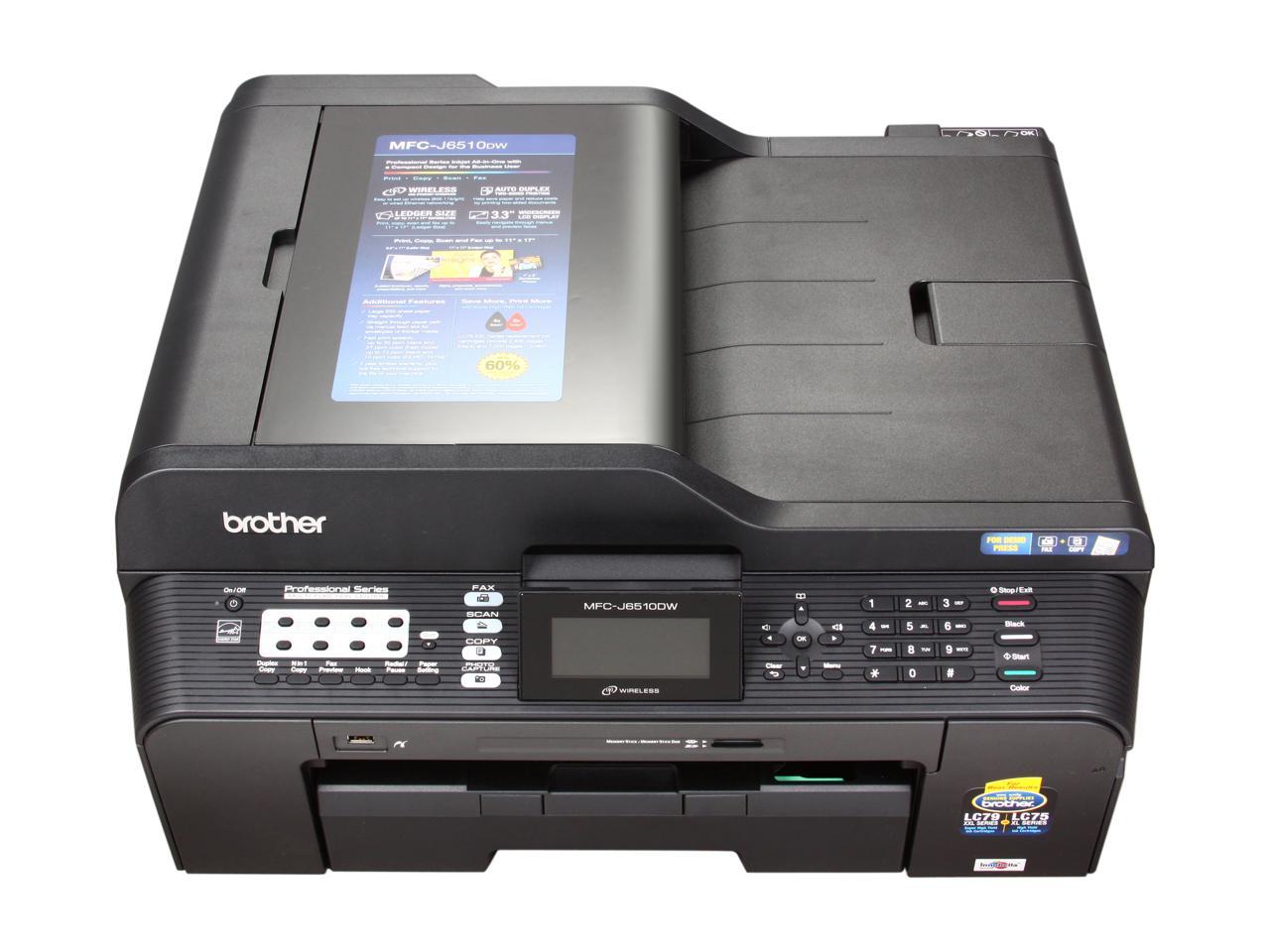 Brother Professional Series Mfc J6510dw Inkjet All In One Printer With Up To 11 X 17 Duplex 1265