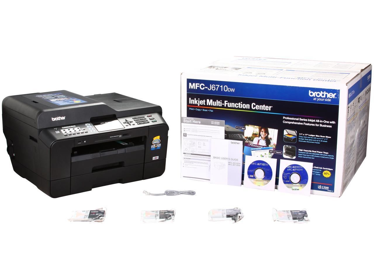 Brother Professional Series MFCJ6710DW Inkjet AllinOne Printer with