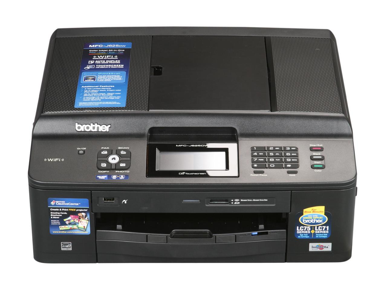 Brother MFC series MFC-J625DW Wireless (802.11 b/g/n) InkJet MFC / All ...