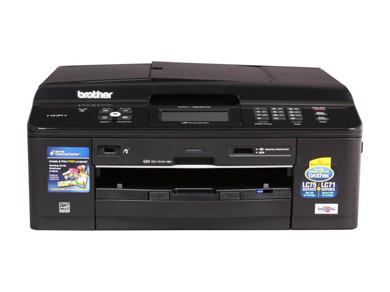 Brother MFCJ825DW (RJ45) / USB / WiFi InkJet MFC / AllIn