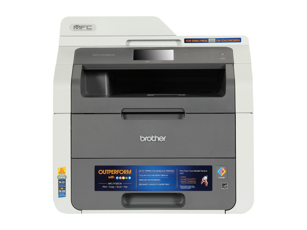 Brother Mfc 9130cw Digital Color All In One Laser Printer With Wireless Networking Neweggca 9957