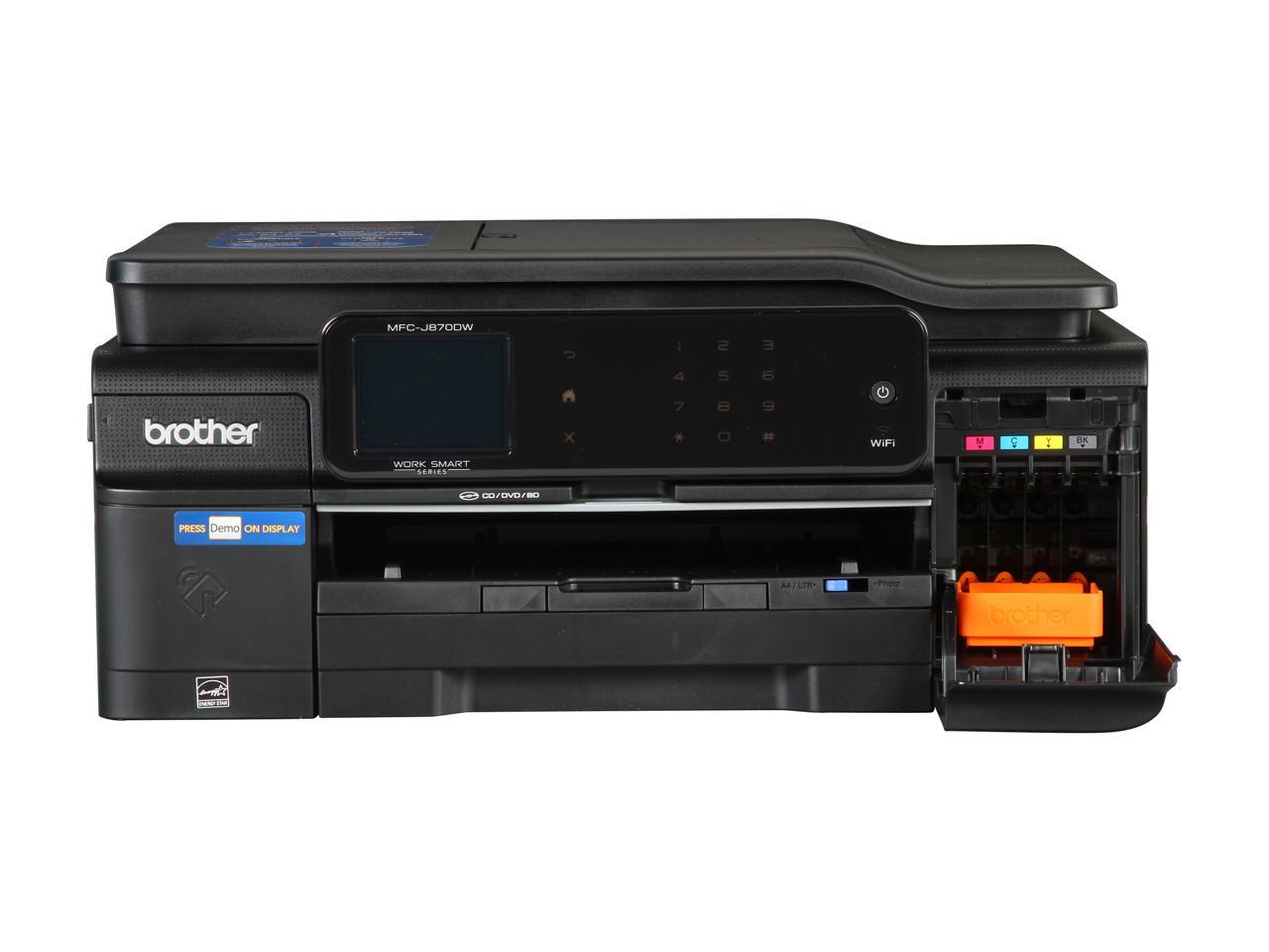 Brother MFC J870dw Wireless InkJet MFC All In One Color Printer 