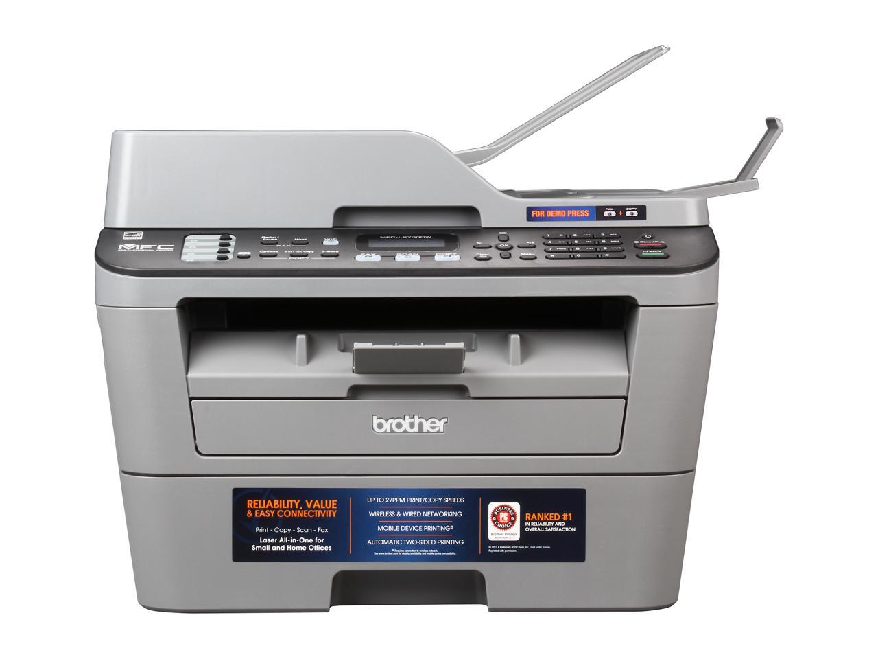 Brother Mfc L2700dw Duplex Up To 2400 X 600 Dpi Wireless Usb Monochrome Laser Mfc Printer 8167