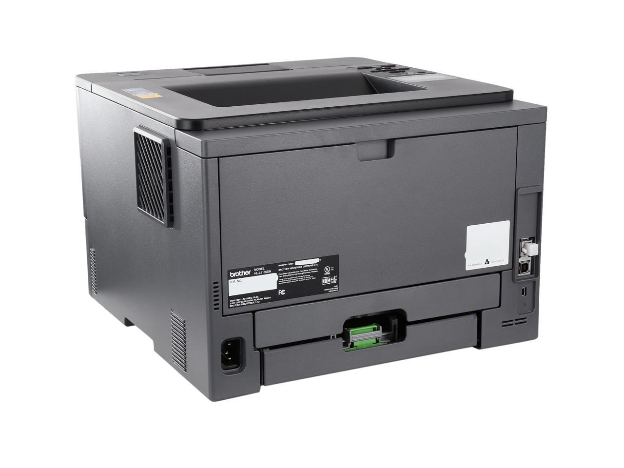 Brother HL-L5100DN Monochrome Laser Printer w/ Duplex Printing and Mobile - Newegg.com