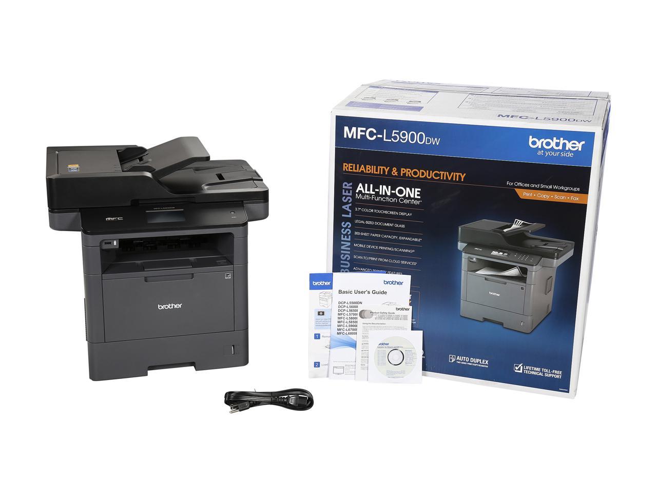 Brother MFCL5900DW AllinOne Monochrome Laser Printer