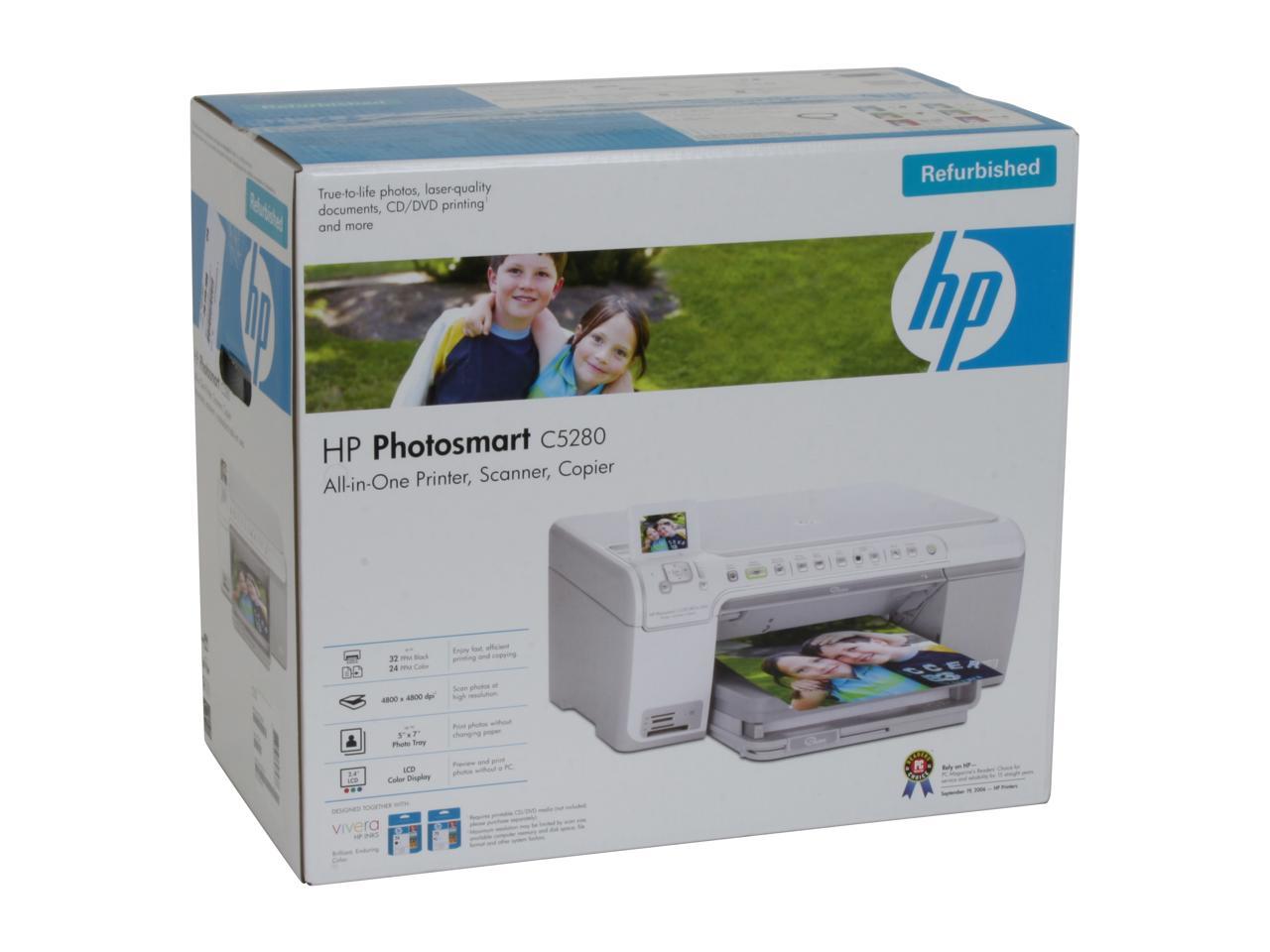 is color out on hp c5280 printer scanner