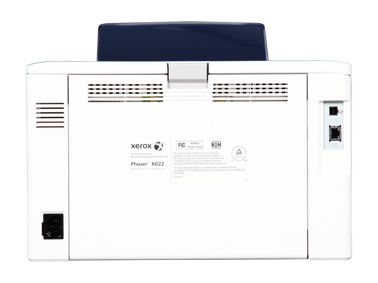 Xerox Phaser 6022/NI Wireless Color Laser Printer, Up to 31 ppm, USB