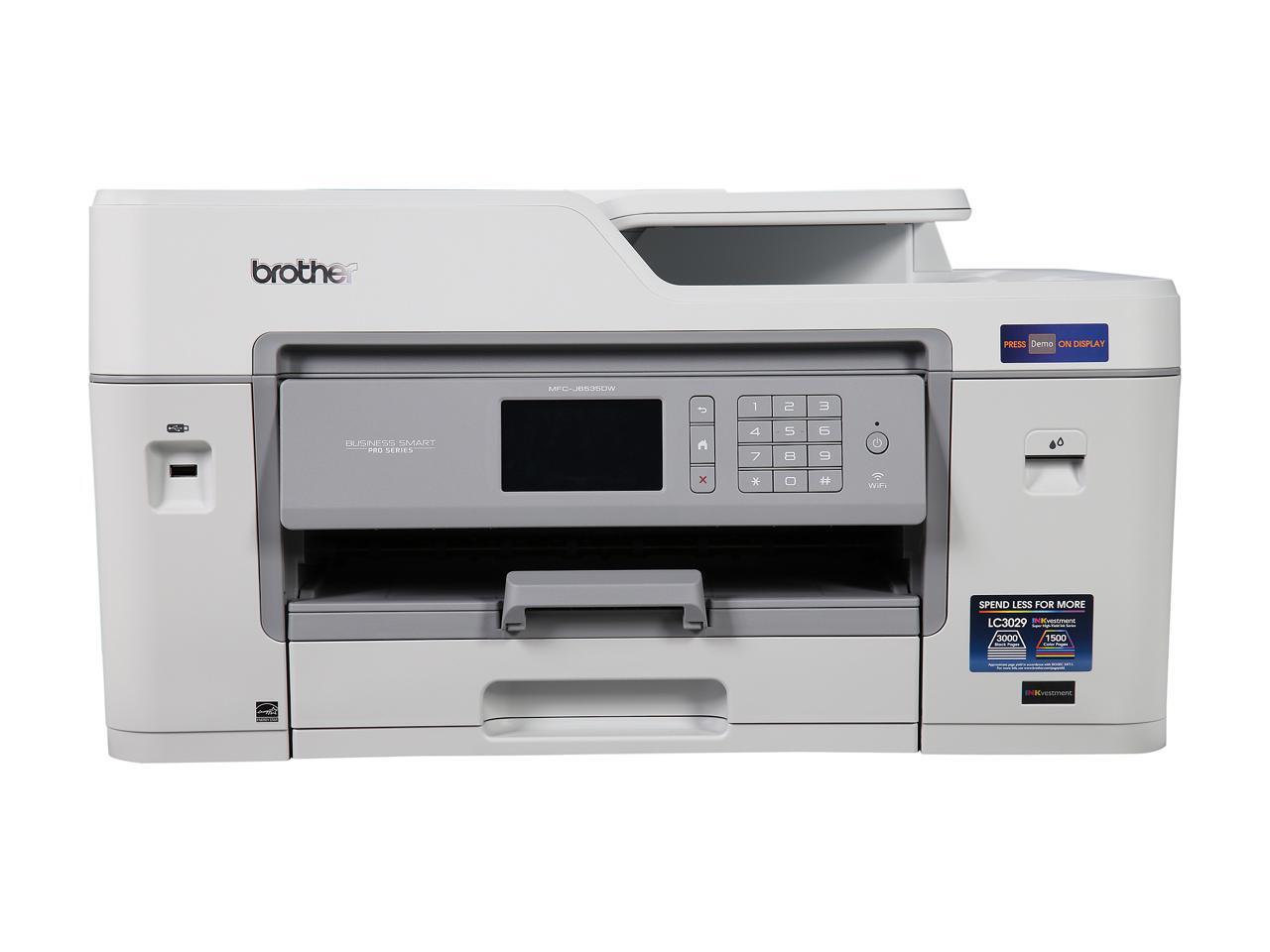 Brother MFCJ6535DW XL Multifunction Inkjet Printer, Duplex 4800 DPI x