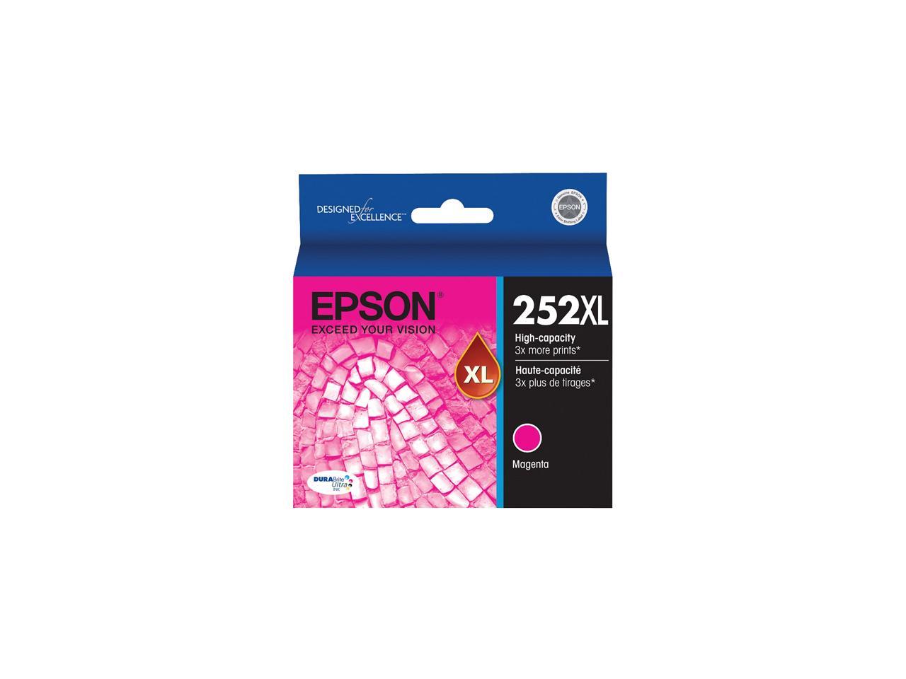 Epson 252xl Durabrite Ultra T252xl320 S High Capacity Ink Cartridge Magenta 4382