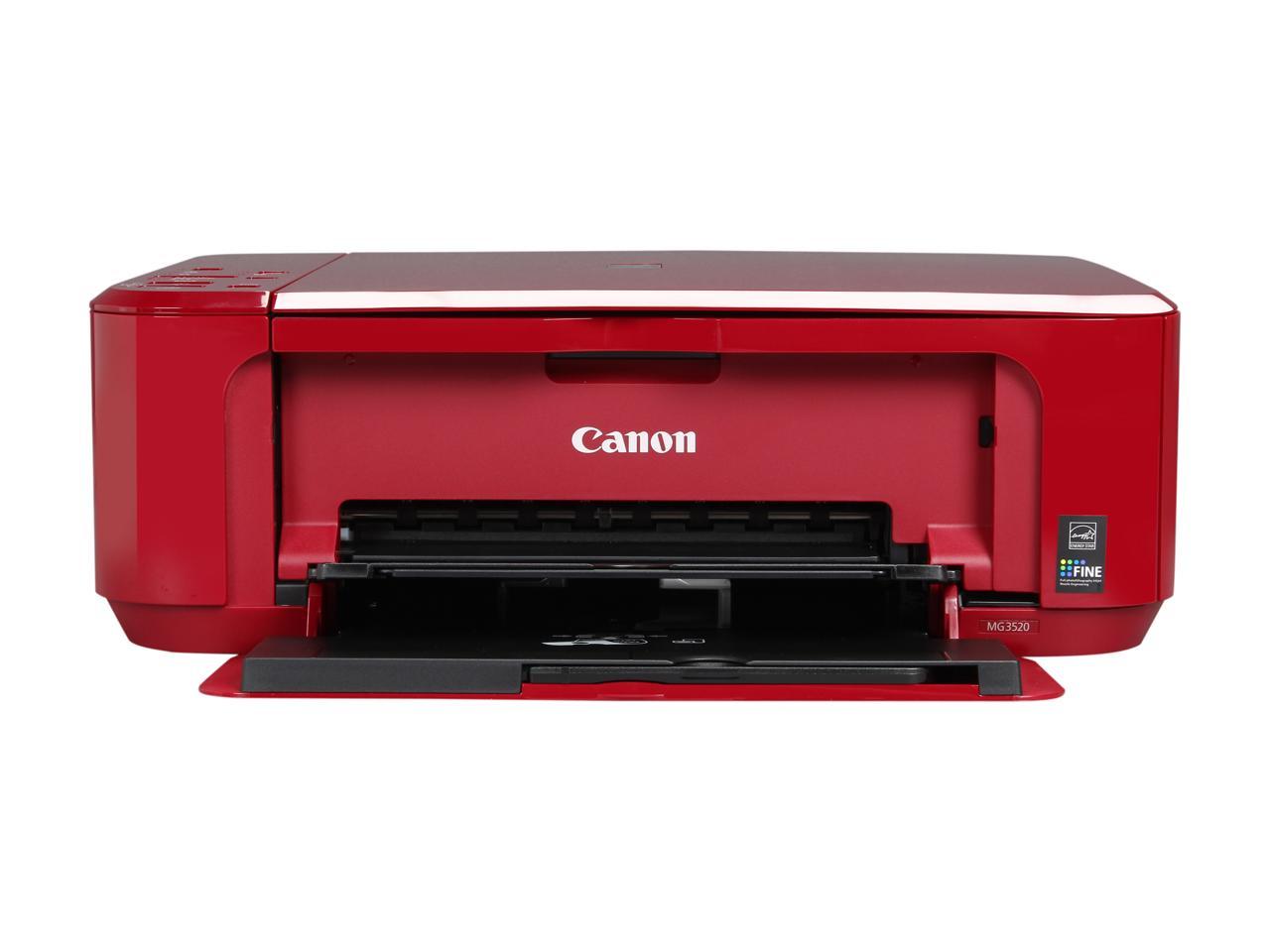 Canon Mg3520 Red Wireless Color Inkjet Printer 5985