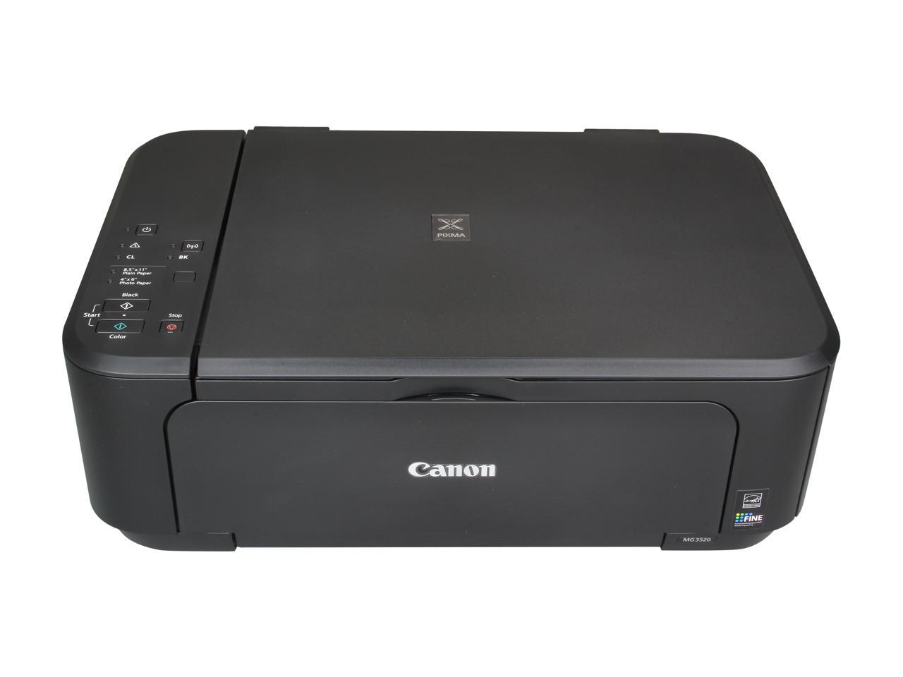 Canon Pixma Mg3520 Wireless Photo All In One Inkjet Printer Black Neweggca 7052