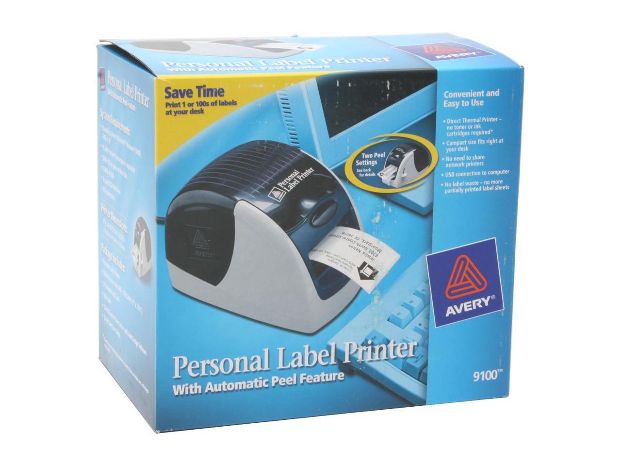 Direct Thermal 9100 B/W Label Printer Avery Personal Label Printer 