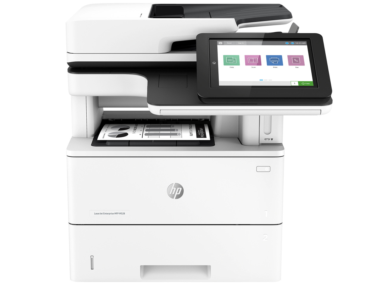 M528 HP LaserJet Enterprise M528f MFP All-in-One Monochrome Laser Printer ...