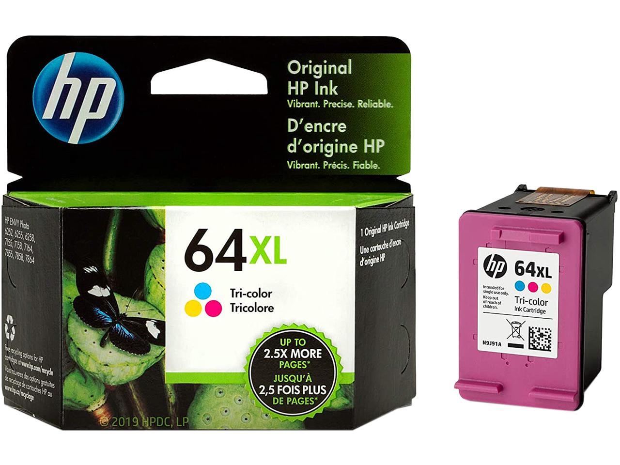 Hp 64xl Ink Cartridges 3 Colors 1050