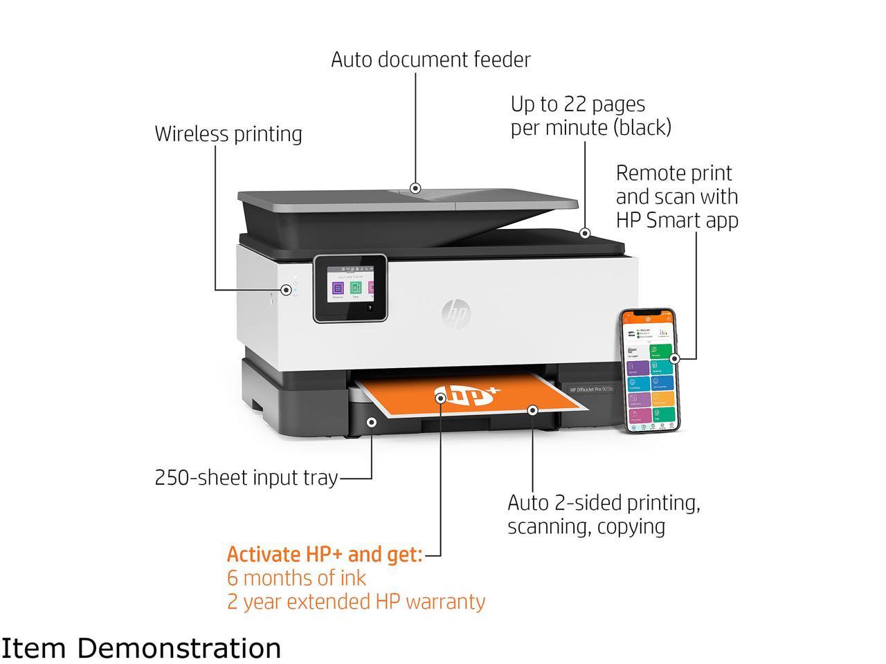 Hp Officejet Pro 9015e All In One Wireless Color Printer With Bonus 6 Months Free Instant Ink 6713