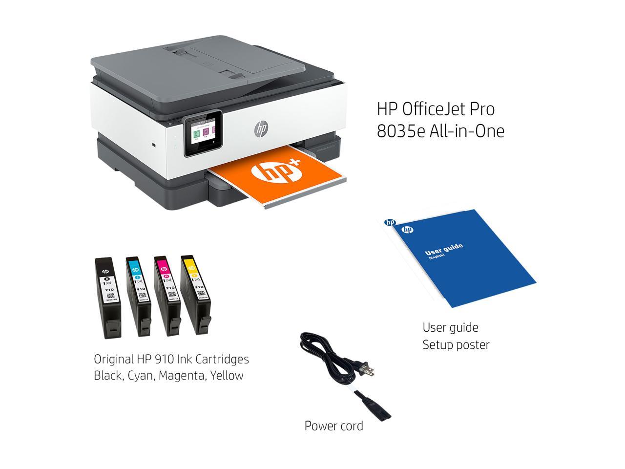 Hp Officejet Pro 8035e All In One Wireless Color Printer Basalt With 6063