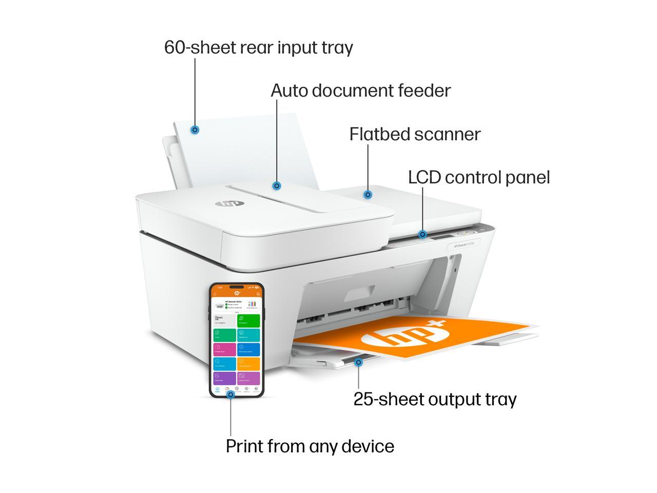 HP DeskJet 4155e AllinOne Wireless Color Printer, with Bonus 3 Months