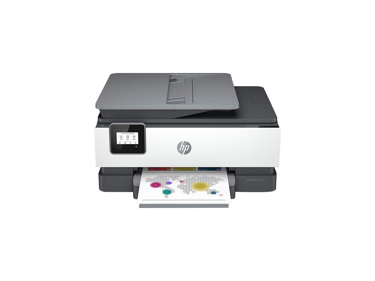 HP OfficeJet 8015e Wireless Color All-in-One Printer With 3 Months Of ...