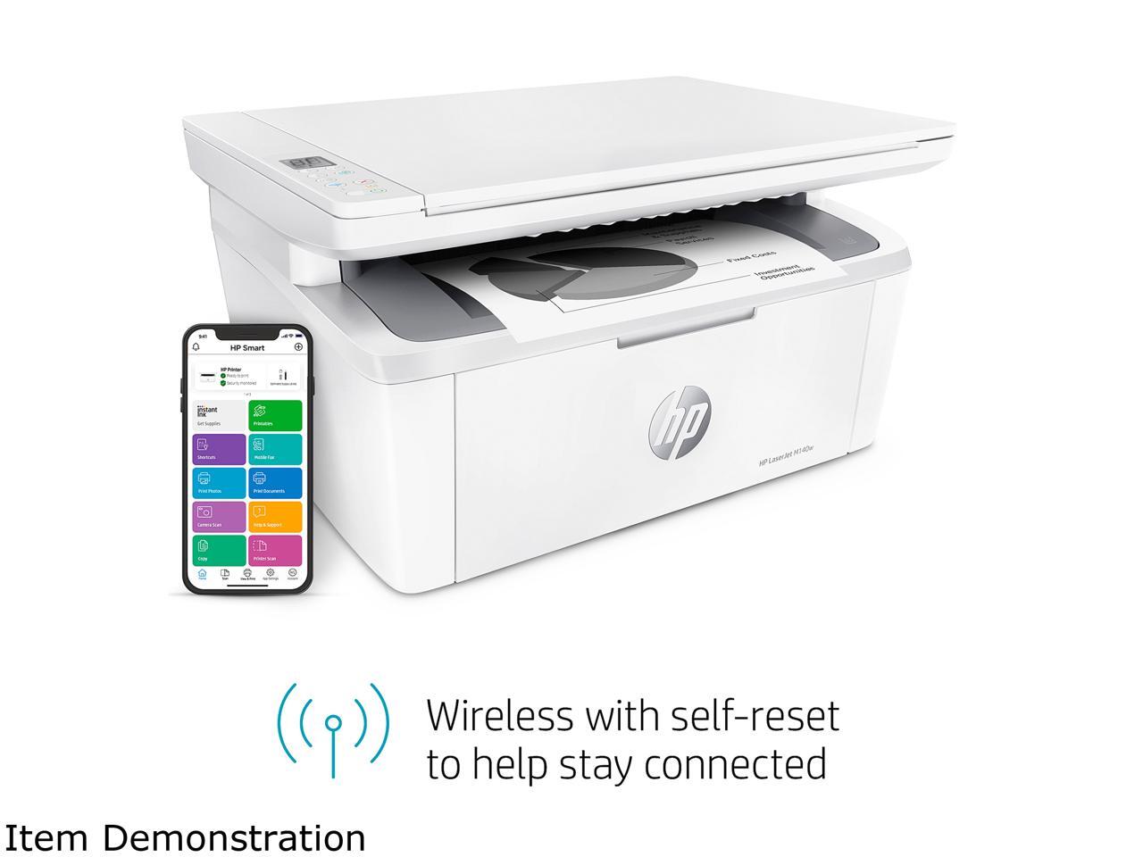 HP LaserJet M140w Wireless Black & White Printer - Newegg.com