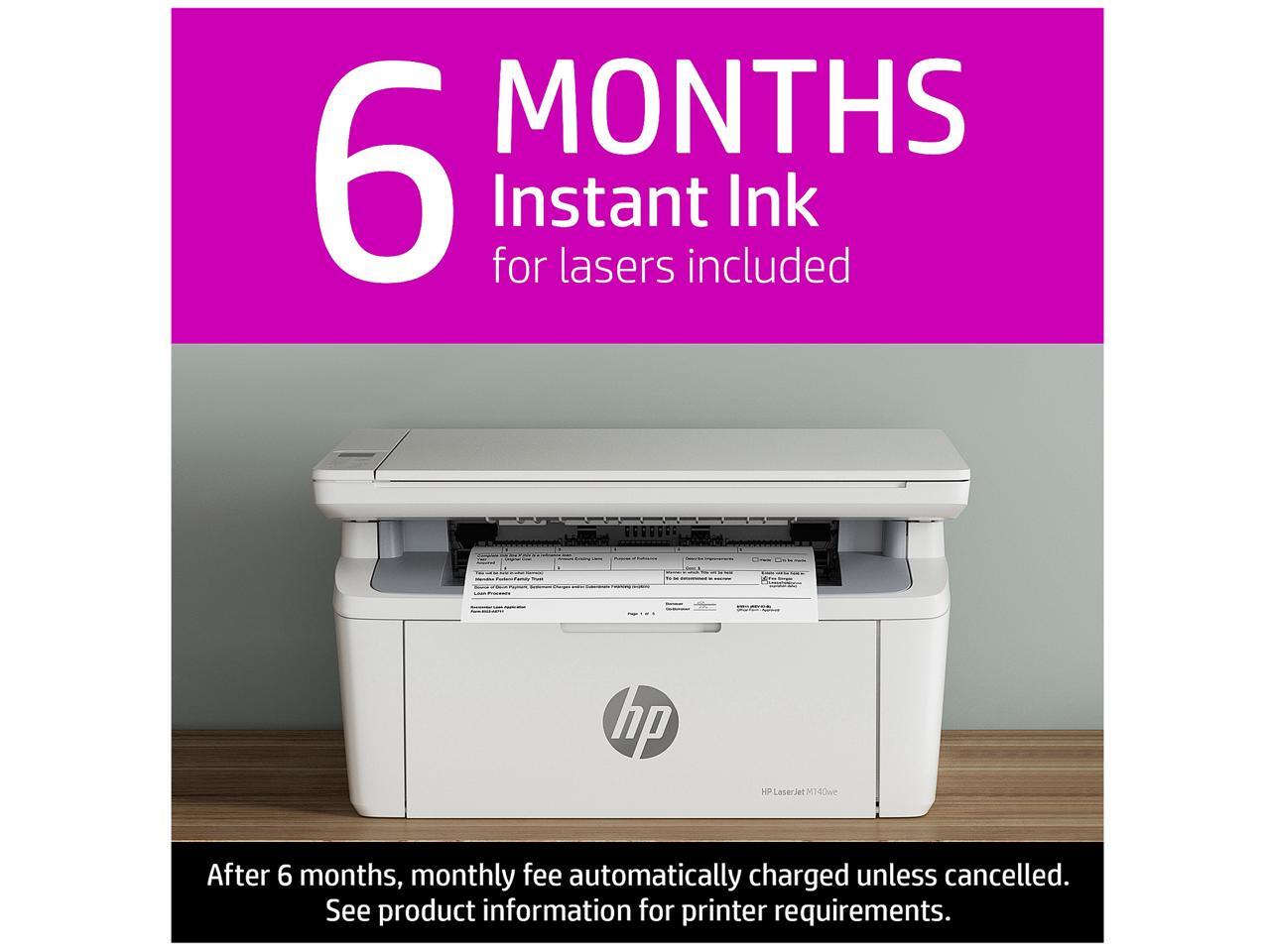 HP LaserJet MFP M140we Wireless Black & White Printer with HP+ and