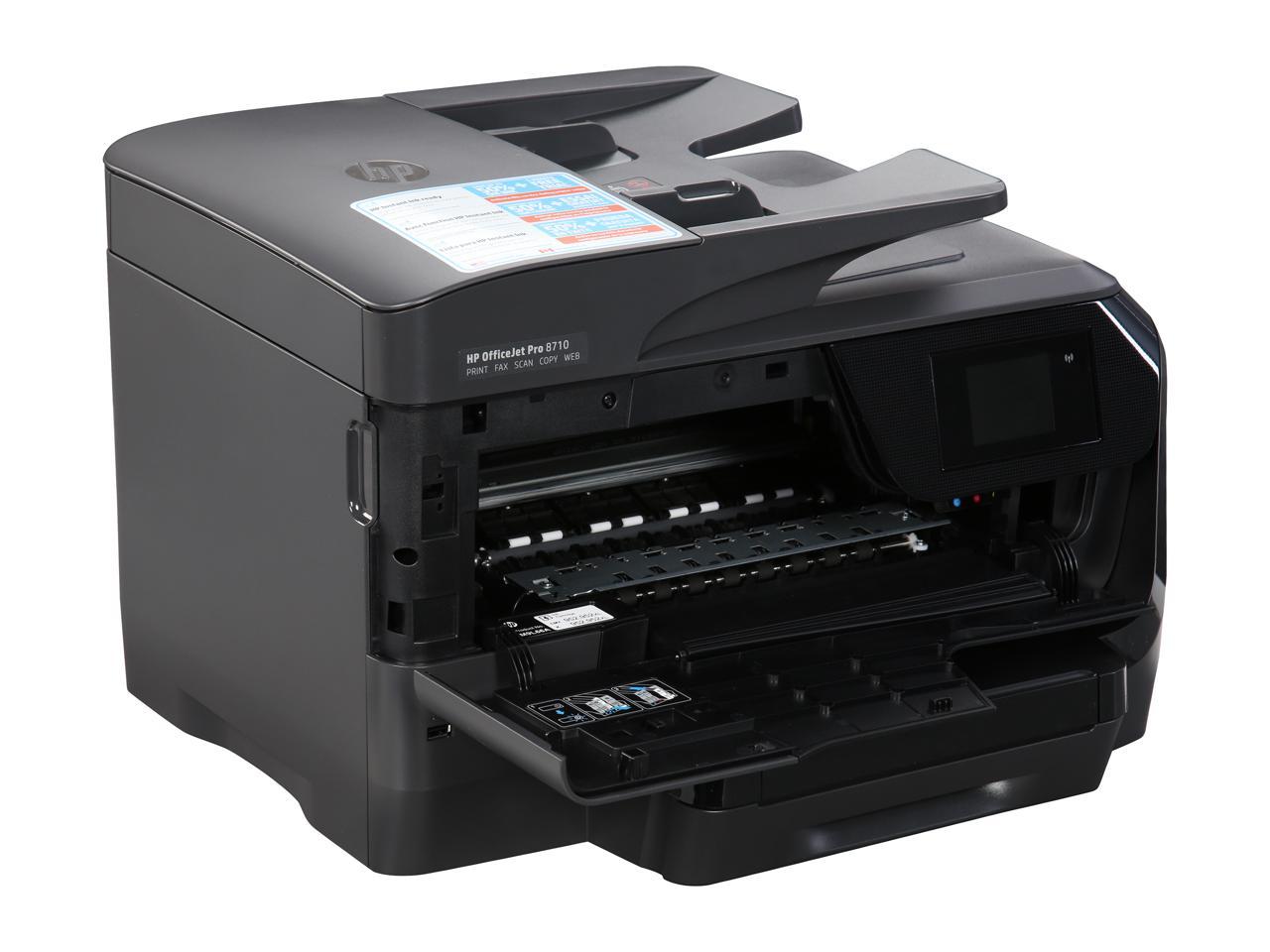 hp officejet pro 8710 not printing