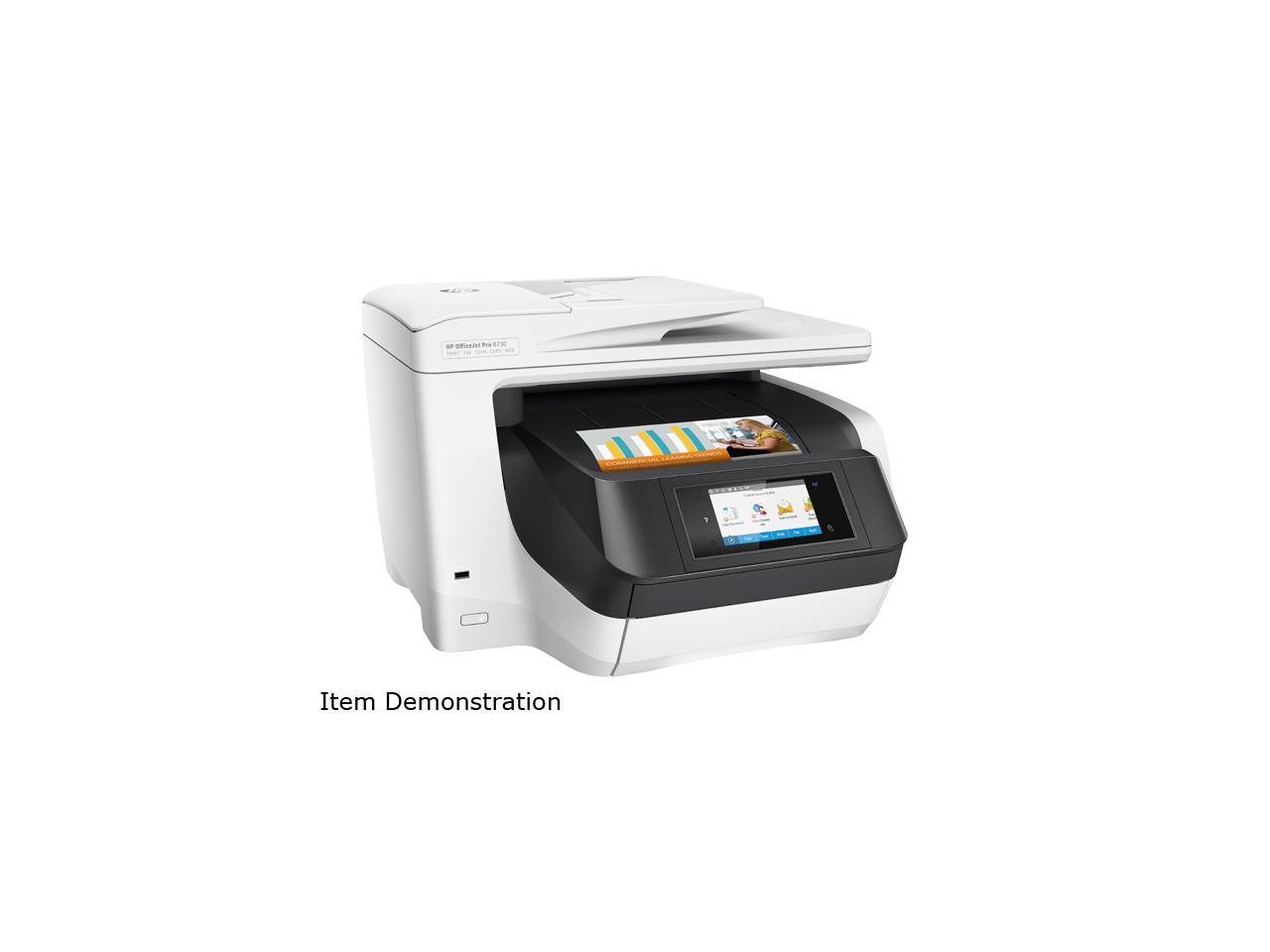 Hp Officejet Pro 8730 Wireless All In One Color Printer With Duplex Printing D9l20ab1h 4387