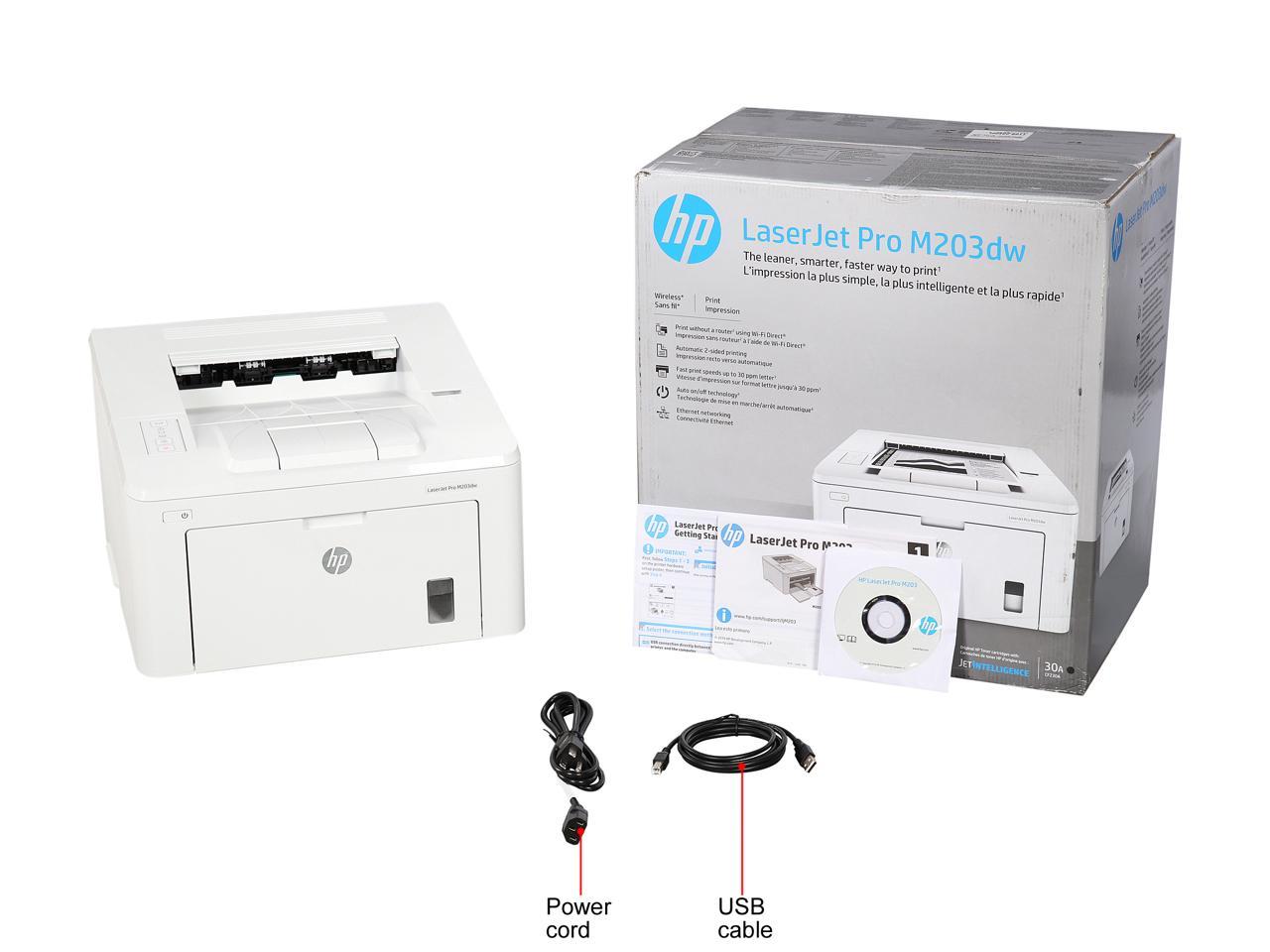 Hp Laserjet Pro M203dw Wireless Monochrome Laser Printer Neweggca